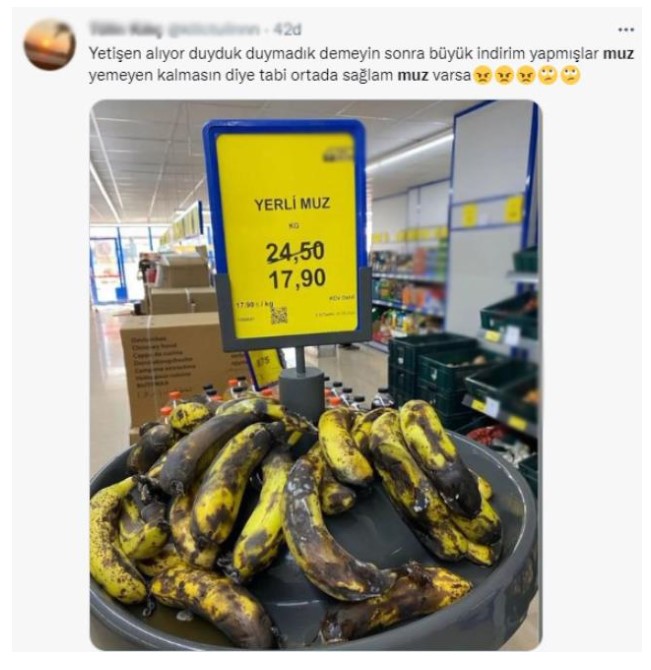 curumus muzlari satan market tepkilere neden oldu